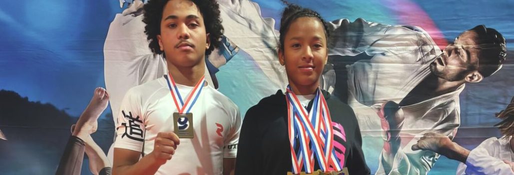 Helene et Yann Boureaud jeunes espoirs guadeloupéens au ju-jitsu